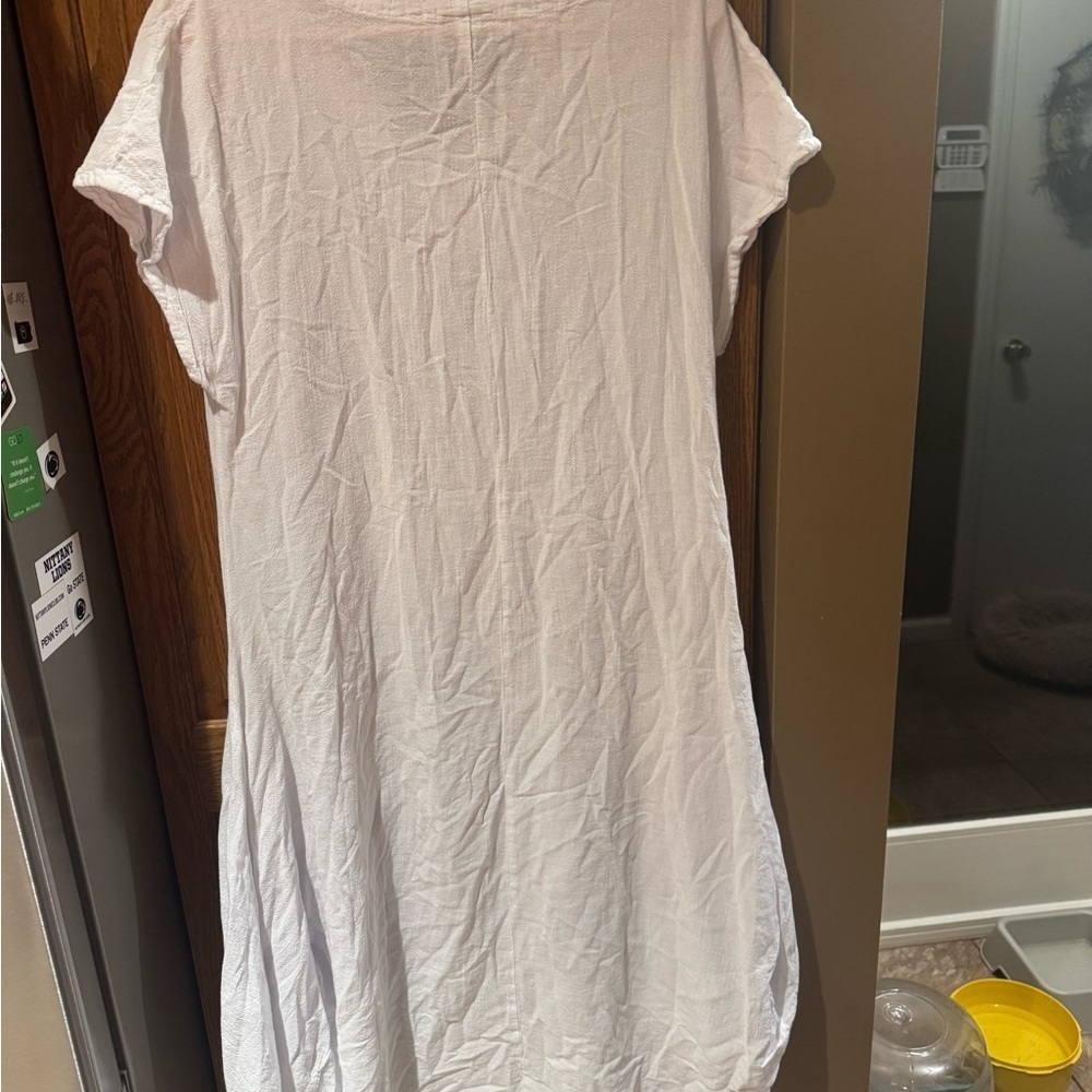 Oh My Gauze! Classic White Midi Dress, 100% cotton - Picture 5 of 6
